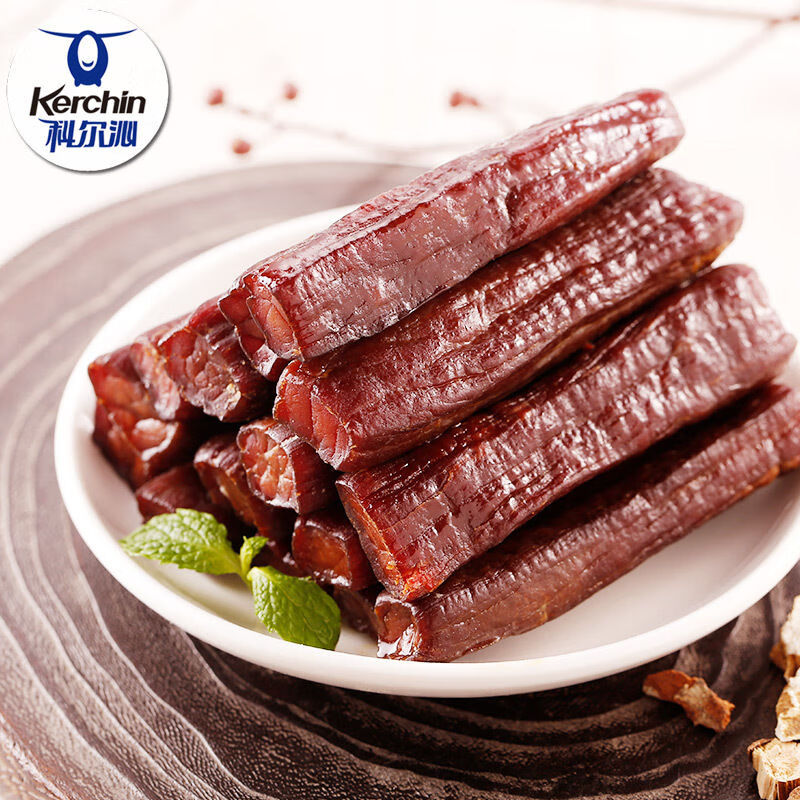 科尔沁沁风干牛肉干内蒙特产零食原味健康高蛋白独立包装 原味 500g *1袋
