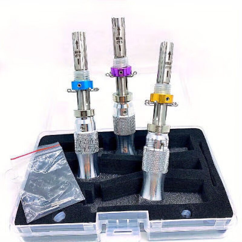 赋敬开锁钥匙专用工具七珠梅花梅花锁芯通用锁匠用品三件套挂锁 七珠