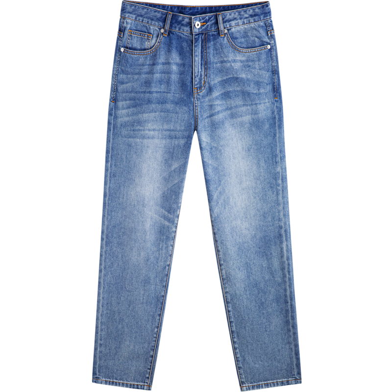 GXG��װ��ɫֱͲˮϴţ�п�2024�ļ��¿�#G24D052033 ��ɫ XL