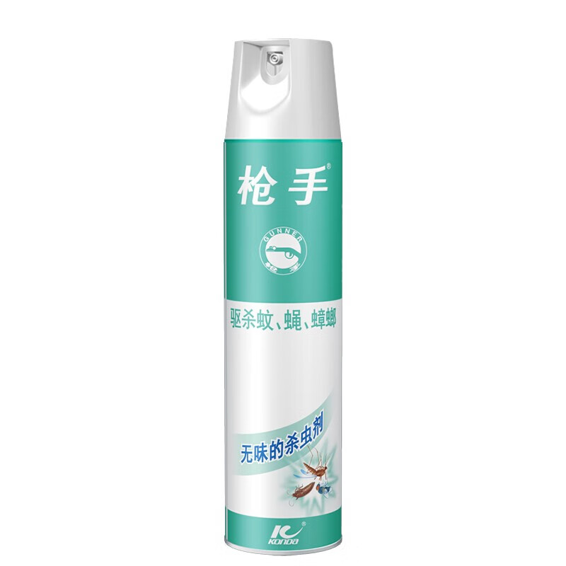 枪手（GUNNER）杀虫气雾剂喷雾600ml防蚊飞虫无味家用驱杀苍蝇蚊虫灭蚊神器杀蟑 无香型600ml*1瓶