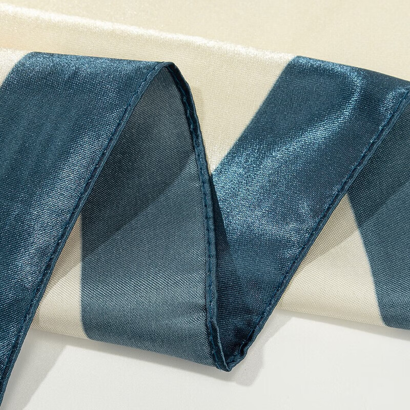 达芬奇密码 中国风女性丝巾百合琉璃花围巾保暖领巾大方巾 琉璃花界 蓝色