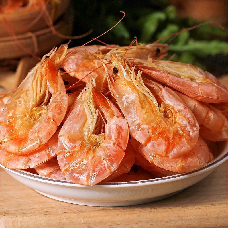 食界君温州特产即食烤虾干大号对虾干碳烤大虾干货海 50g 中虾（约2530个