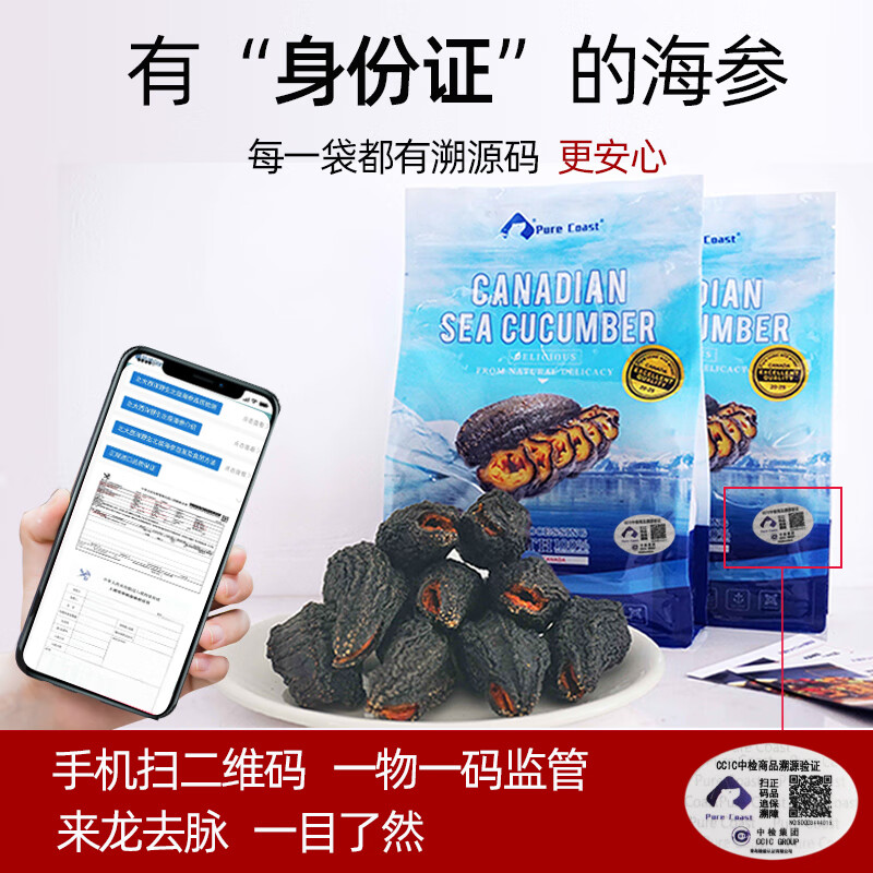 加拿大海參454g淡干貨北極圓筒參紅極參非 454g 下邊選擇大小 50-60只