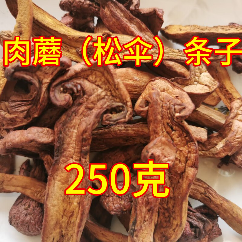 元族部落东北红蘑松蘑菇新品干货松树伞松散250克红菇肉蘑鸡血蘑肉蘑