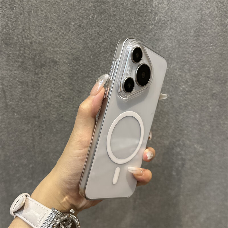 魔杰乐磁吸充电适用华为Pura70手机壳超薄新款透明p70pro+商务高级防摔全包保护套男女情侣款 【透明】磁吸无线充电 华为Pura 70