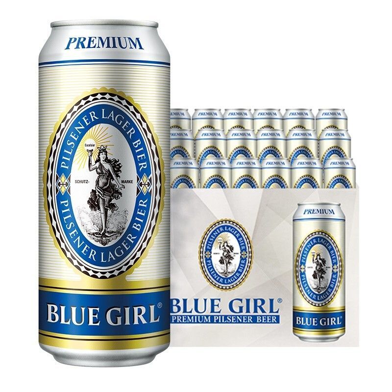 蓝妹(blue girl)【新日期】蓝妹啤酒500ml*18/24罐装超值加量装blue