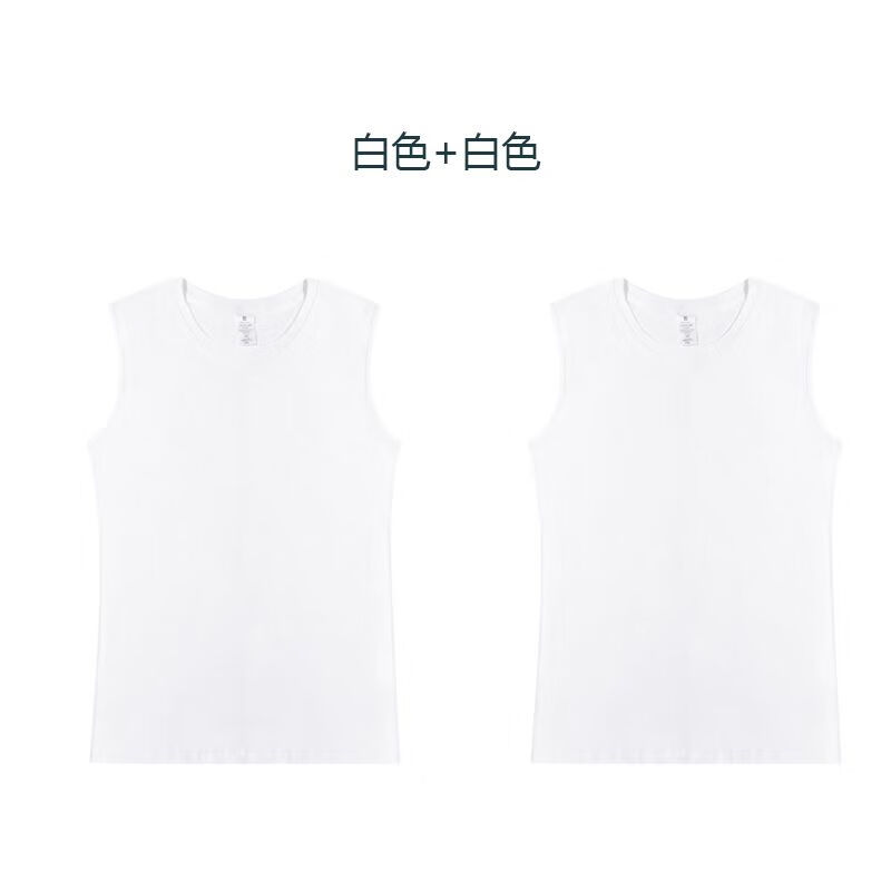 坎肩白色两件 m 90-110斤