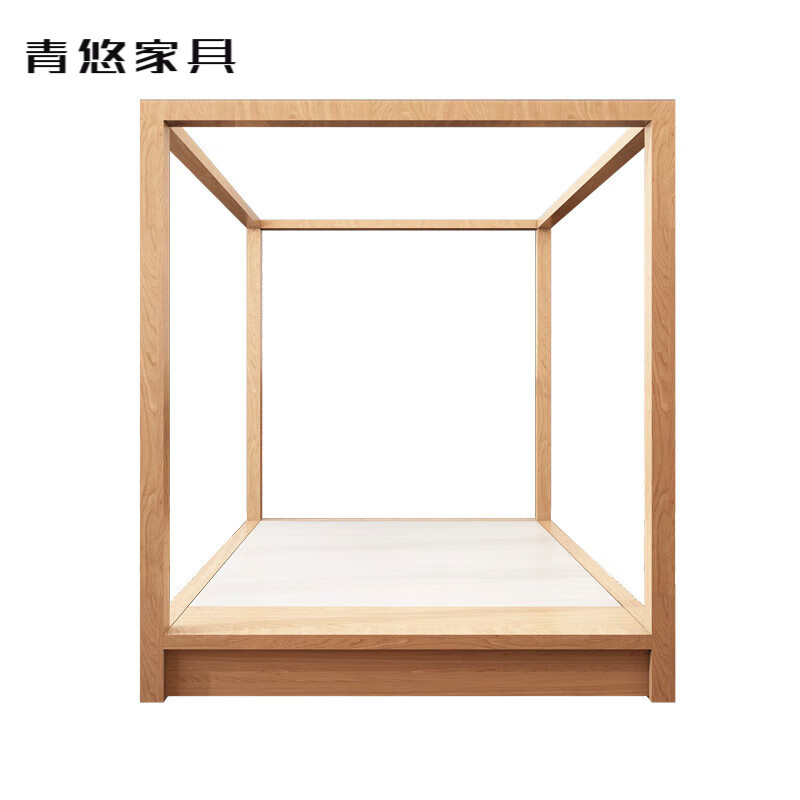 妙普乐老式床农村床新中式仿古架子床实木古典拔步床古代床四柱床酒店