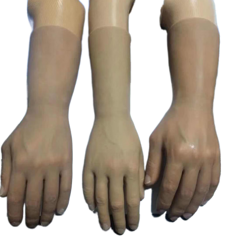 假肢手臂 前臂上臂接受腔美容手假肢手硅胶手假手义肢装饰手手模型