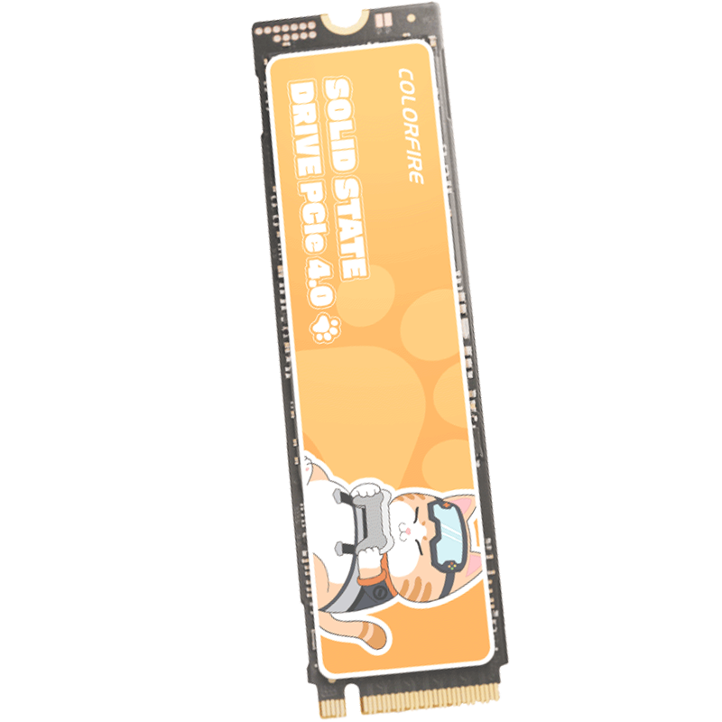 ���ڲ������߲ʺ磨Colorful��PCIe4.0 M.2 NVMe CN700 1T/2T/4T��̬Ӳ�� ̨ʽ�ʼǱ�SSD ��è���ƿ� �����洢���� ��Ӱ��ME700 2TB�������洢�� �콢��-PCIe4.