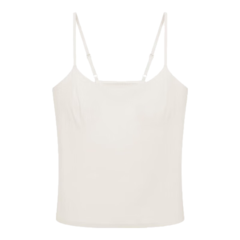 ubras刘雯同款薄荷凉感带胸垫吊带背心女透气无尺码内衣女升级款燕麦奶