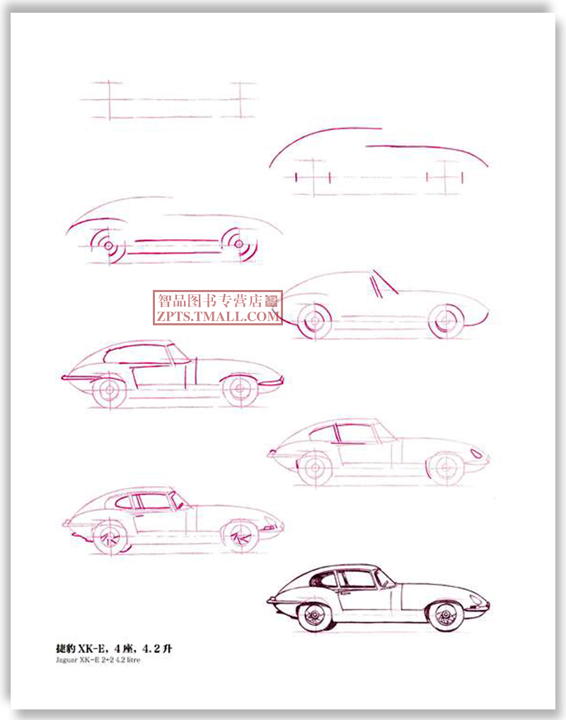大师教你画车车 少儿简笔画儿童艺术绘画汽车跑车 draw50超简单 (美)