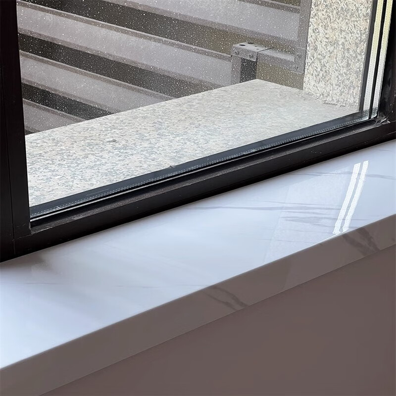 画萌窗台板自粘窗台石亚克力台面门套窗套包边飘窗台定制仿大理石台面