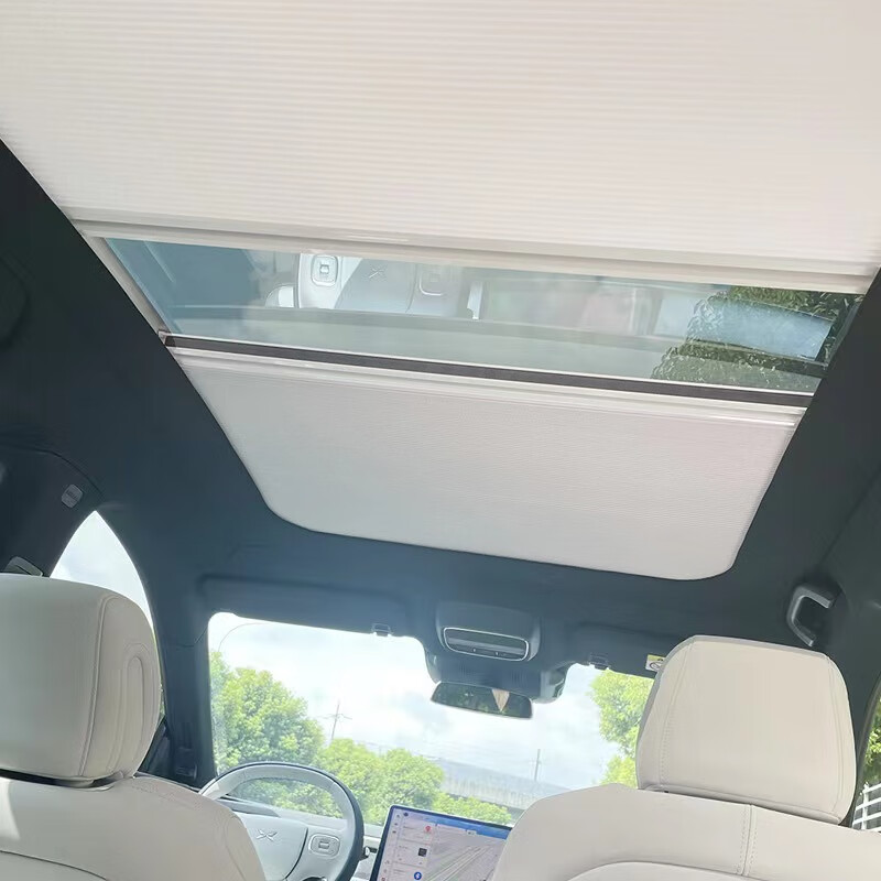 御霄適用小鵬P7G6G9天幕天窗膜折疊伸縮車頂遮陽頂簾防曬全遮光天幕簾 小鵬G6（原車灰色包邊） 包安裝