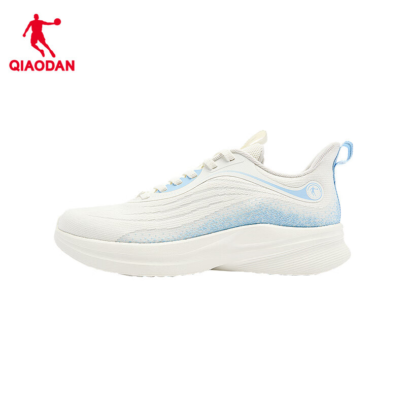 乔丹轻速LITE秋冬版男跑步鞋运动休闲舒适减震耐磨慢跑通勤 象牙色/冰川蓝 41