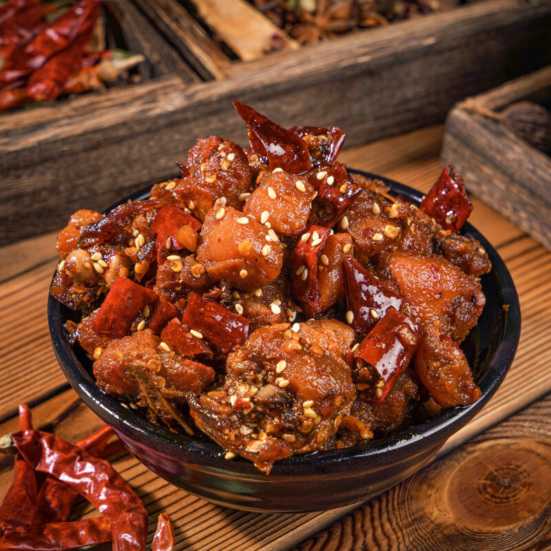 茗仟(mingqian)自贡冷吃兔零食特产双流老妈兔头手撕兔子肉兔肉 冷吃