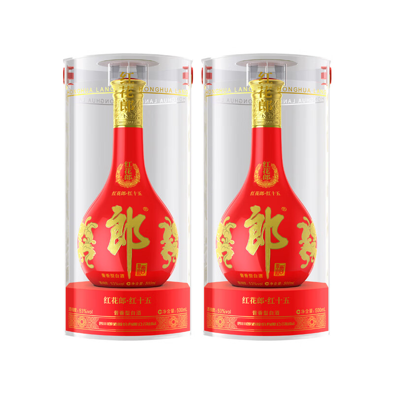 红花郎十五53度 500mL 2瓶 560元 - 86线报