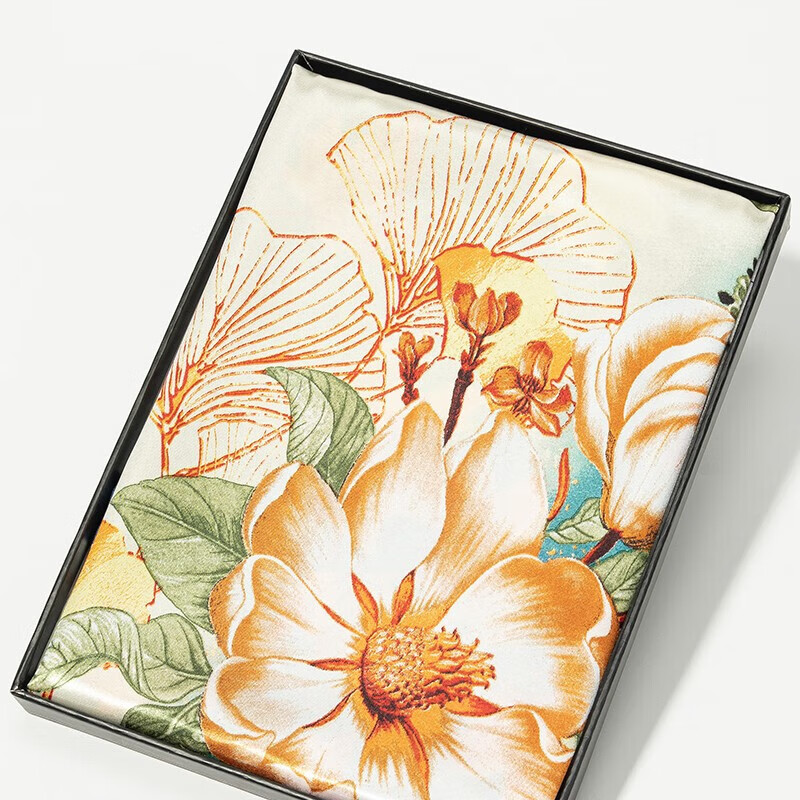 达芬奇密码 中国风女性丝巾百合琉璃花围巾保暖领巾大方巾 琉璃花界 蓝色