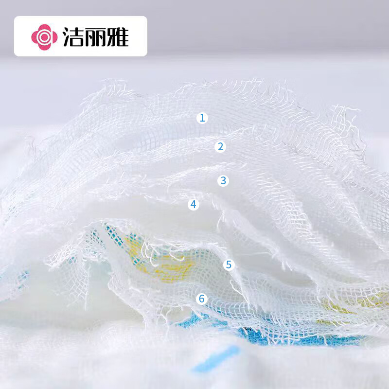 洁丽雅（grace）A类纯棉儿童宝宝纱布口水巾擦汗巾婴幼儿小毛 【海洋世界】30*30cm(五条装)