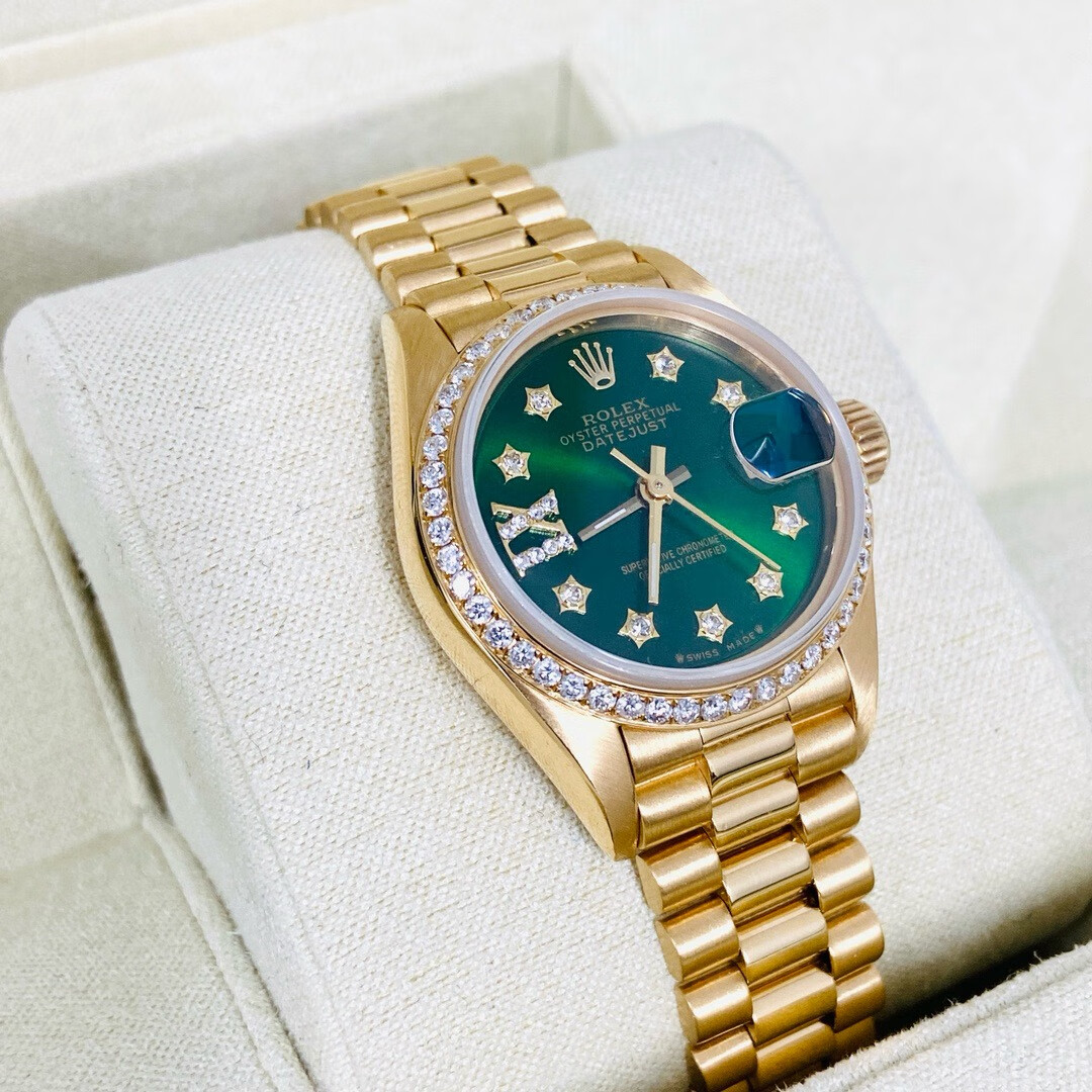 【二手99新】劳力士女表日志系列69173自动机械手腕表18k黄金 精钢 内