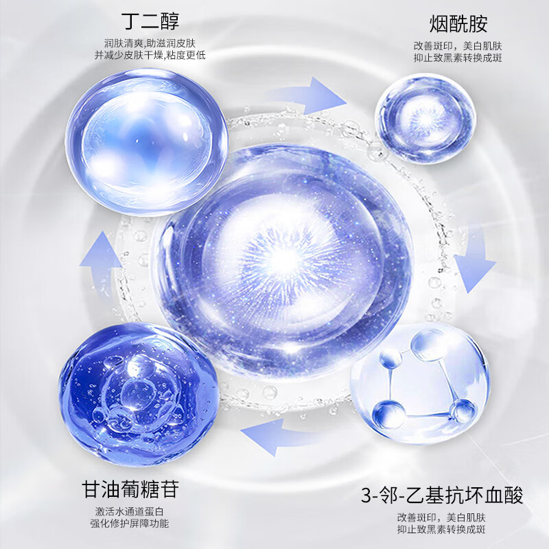谜草集577美白祛斑爽肤水美白祛斑亮肤三合一深补水湿敷水礼物送女友 【焕白提亮】2瓶240ml
