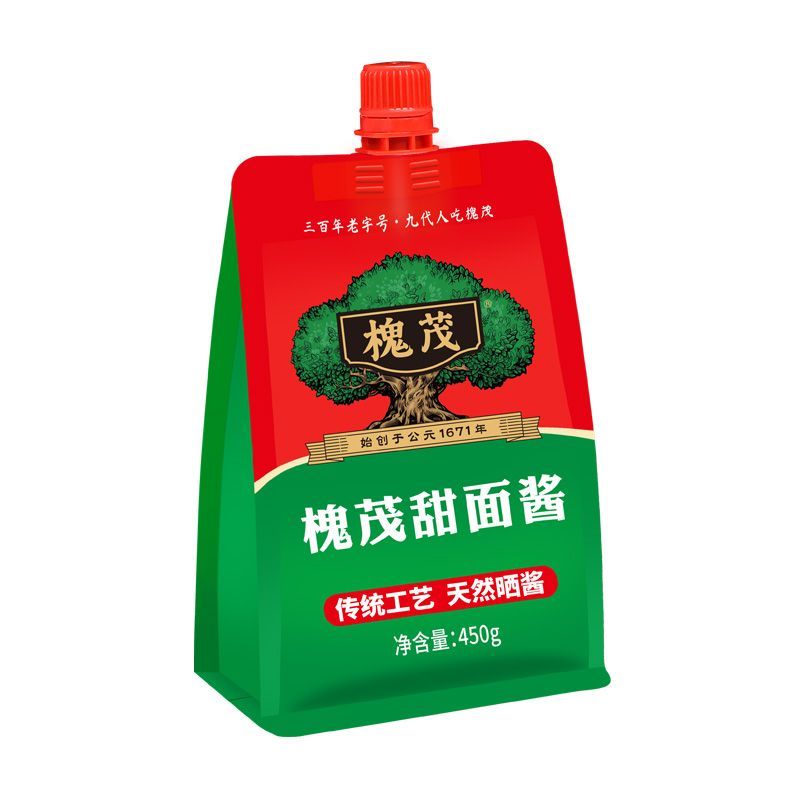 槐茂甜面酱正宗家用350g袋炸酱面拌面酱专用酱手抓饼酱商用甜酱 450g*