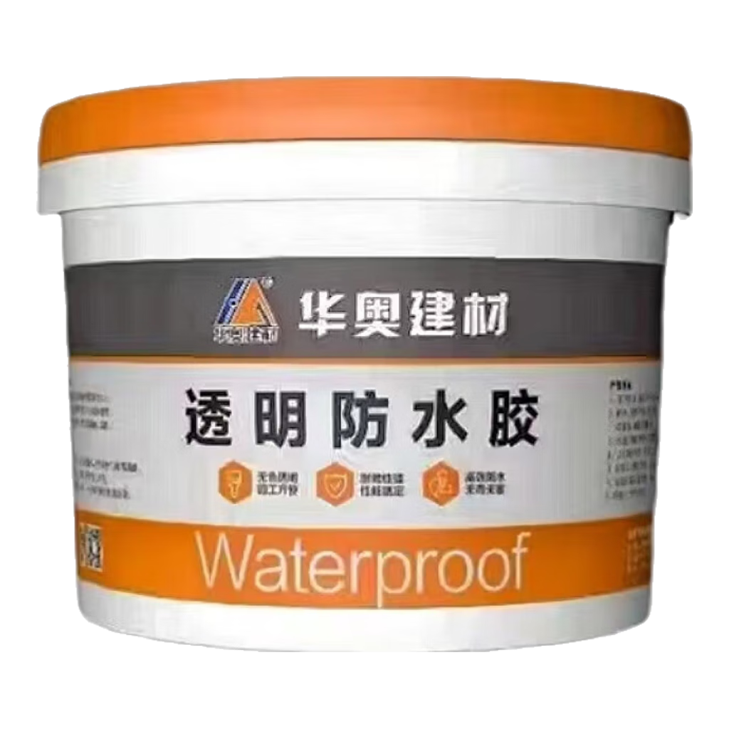 華奧建材 HA丙烯酸透明防水膠免砸磚補(bǔ)漏涂料衛(wèi)生間漏水專用外墻瓷磚縫隙窗臺 10kg （約30-40平）