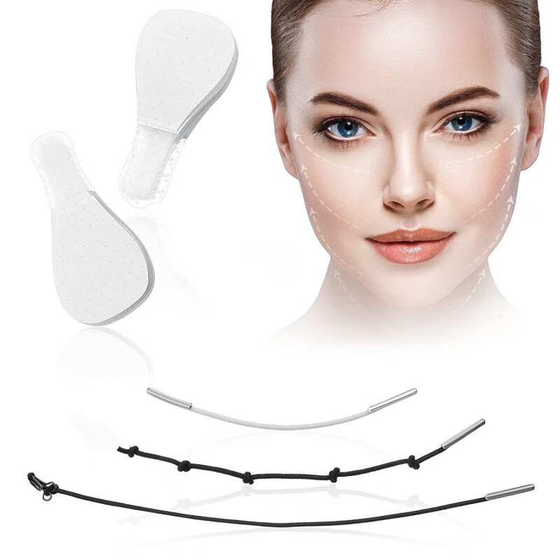 贴 贴化妆用隐形透明v脸贴脸部提拉绷带面部提升贴 10片(基础装)款