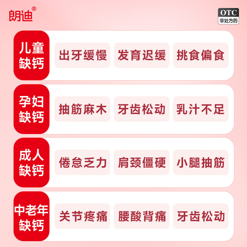 朗迪 碳酸钙D3咀嚼片(Ⅱ)112片 钙补充剂儿童钙片维生素D3全家成人青少年补钙片防治骨质疏松症 2盒【微粉钙 更易吸收】