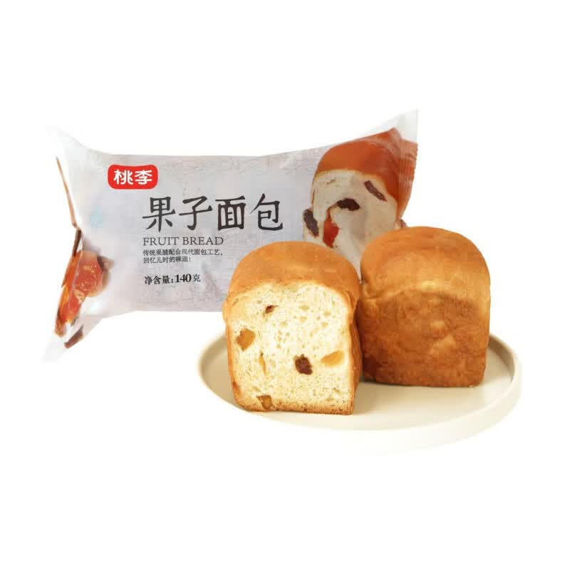 桃李果子面包140g早餐食品果脯果干(小果子) 2袋装