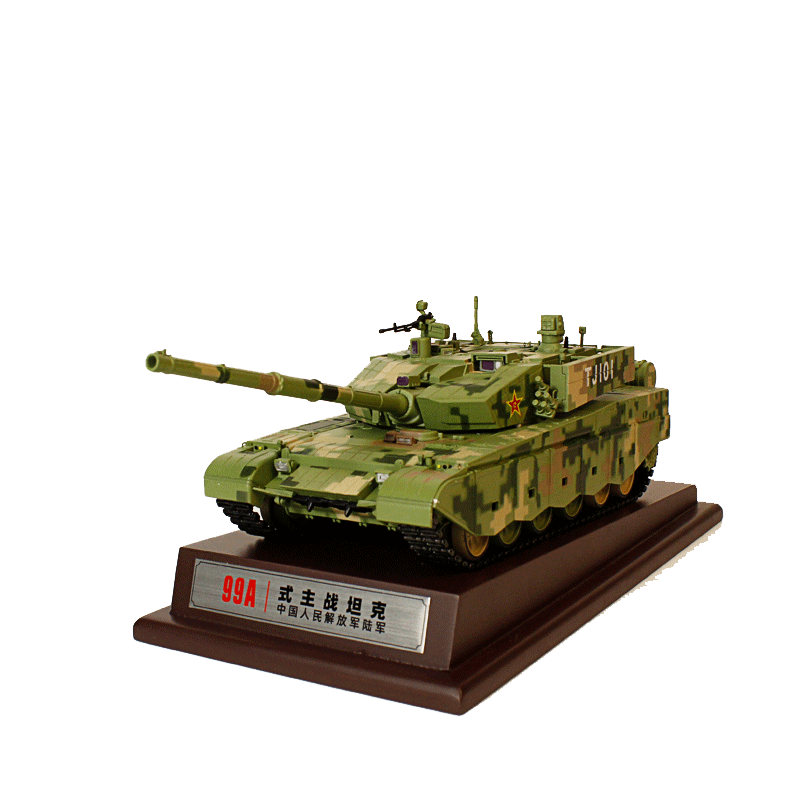 钢铁意志99A主战坦克1:30/35合金成品模型军事摆件展览退伍纪念男生礼品 1:35丛林数码-铝盒-带底座