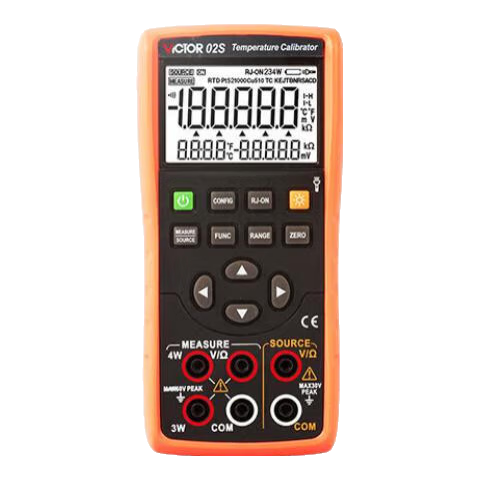 勝利儀器(VICTOR) 多功能過程校驗儀 熱電偶電阻溫度信號發(fā)生器電壓電流校準(zhǔn)過程表 VC02S 溫度校驗儀