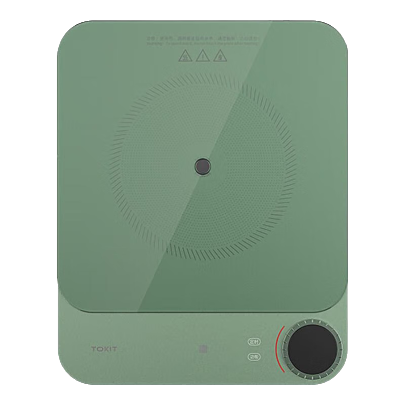TOKIT廚幾AI智能語音小型超薄簡易電磁爐家用大功率多功能炒菜99擋火力調(diào)節(jié)火鍋TCL02M-02 超薄電磁爐AI智享版【極光綠】;