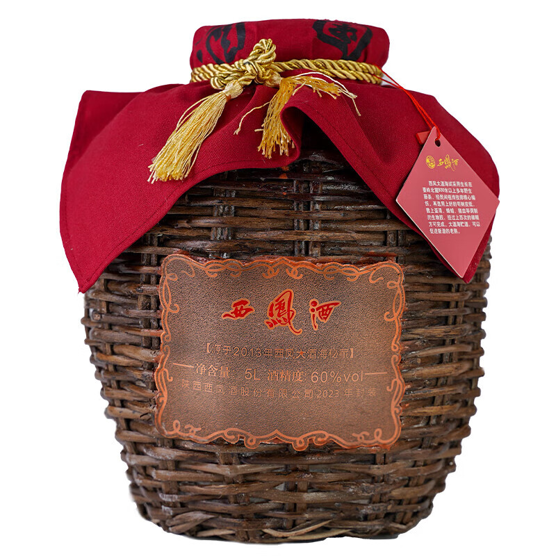 西凤酒 60度大酒海秘藏 5L原浆坛装 纯粮凤香型白酒 婚庆宴请送礼收藏