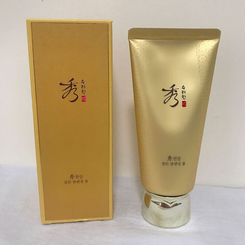 安桧玫秀雅韩 天参先柔黄金洗面奶  持久水润防敏 160ML 1支
