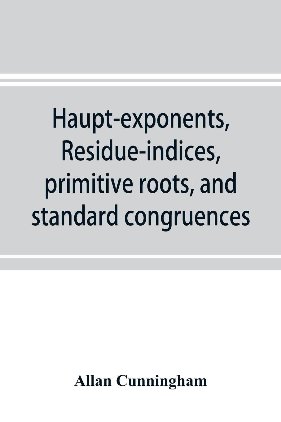 【2周达】预售 按需印刷 haupt-exponents, residue-indices