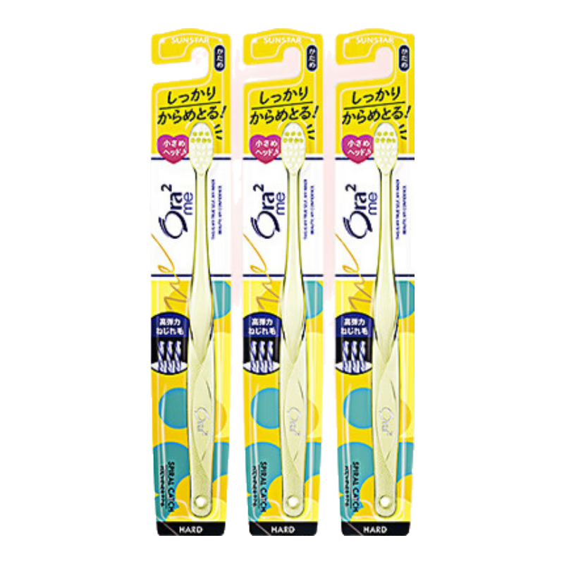 皓樂齒牙刷三角螺旋(硬毛*3支)小刷頭牙刷 深層清潔無死角 護(hù)齒抗敏感