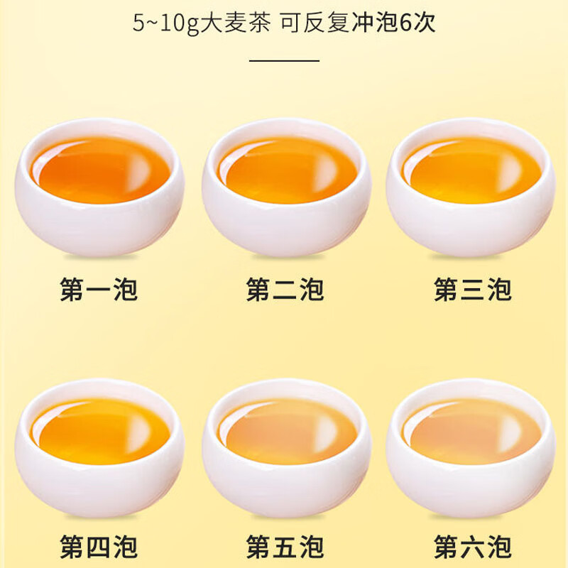吟山红炒制大麦茶熟粒浓香型麦芽泡水泡茶滋补花茶罐装 大麦茶 180g*2罐