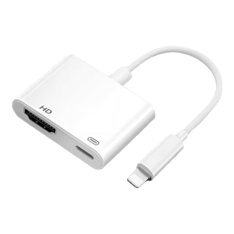 Masentek 适用苹果lightning转HDMI转换器TV高清视频投屏iPad显示器电视投影仪同屏连接线Type-C手机转接头