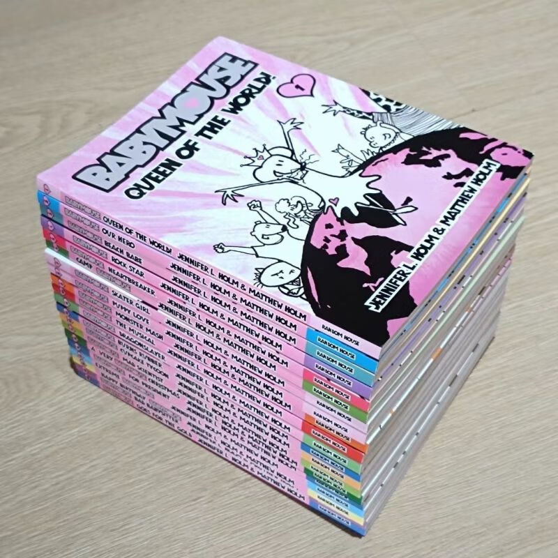 babymouse20册 老鼠宝宝 儿童漫画绘本读物 纽伯瑞儿童文学奖