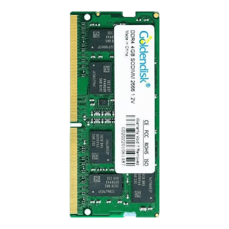 Goldendisk云存 DDR4 笔记本内存 电脑内存条 工控工业内存 三星颗粒 16GB DDR4 2666 笔记本内存