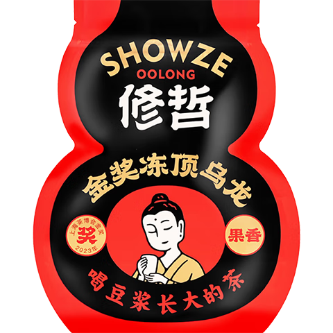修哲烏龍茶臺灣高山凍頂果香128g輕火葫蘆袋裝茶葉無(wú)農殘送禮可冷泡