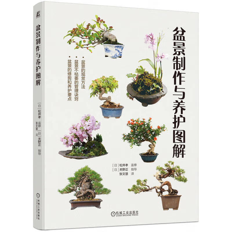 官网 盆景制作与养护图解 松井孝 盆景的乐趣和看点 盆景不枯萎的管理