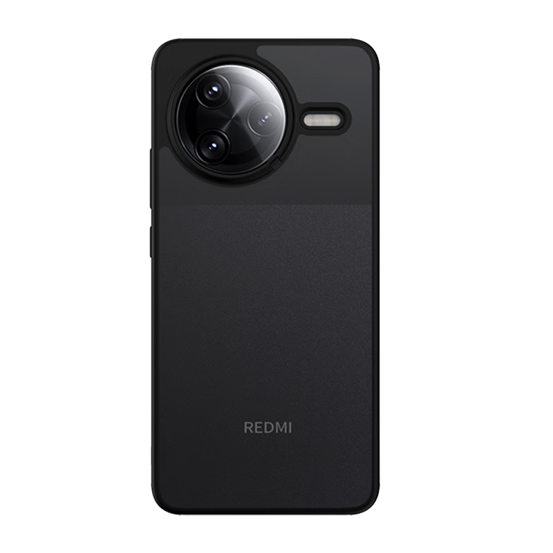 藍猩先生適用紅米K80手機殼 小米Redmi k80保護殼護甲磨砂親膚感防摔抗指紋手機保護套 典雅黑