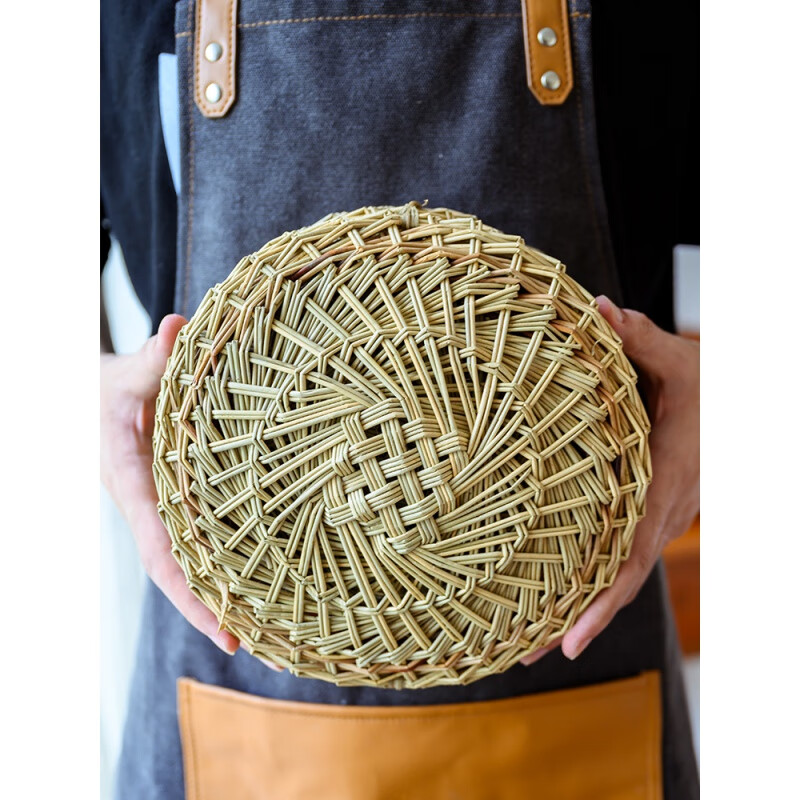 妙普乐产地蒸笼草垫手编 手工编织蒸笼草垫蒸笼垫家用竹蒸笼垫草草编