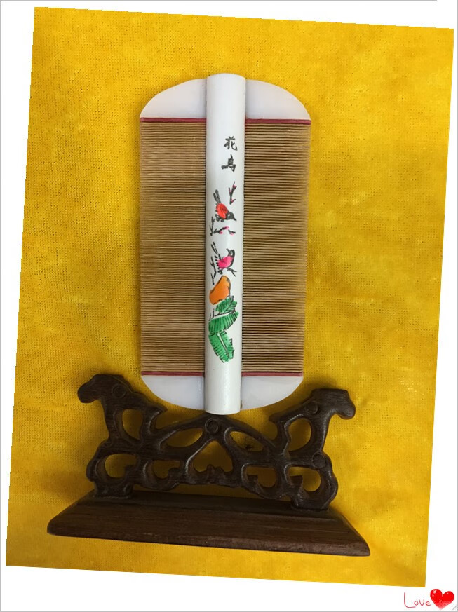 澳颜莱常州梳篦厂 a09超密齿篦子去屑去虱子韧性高人礼物竹青篦 简单