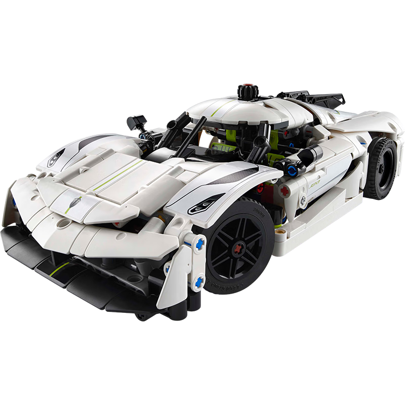 微信小程序、plus会员：乐高（LEGO）积木机械组系列42184 柯尼塞格白色超跑男孩儿童玩具儿童节礼物