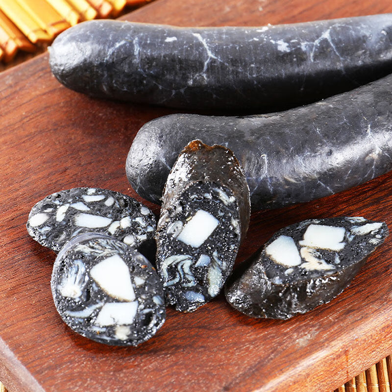 红允墨鱼肠正宗日式香肠墨鱼香肠目鱼肠黑色热狗肠烤肠500g 500g