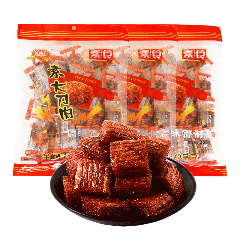 宇仔大刀肉 辣条怀旧儿时零食小吃休闲零食 大刀肉4袋（约140个）