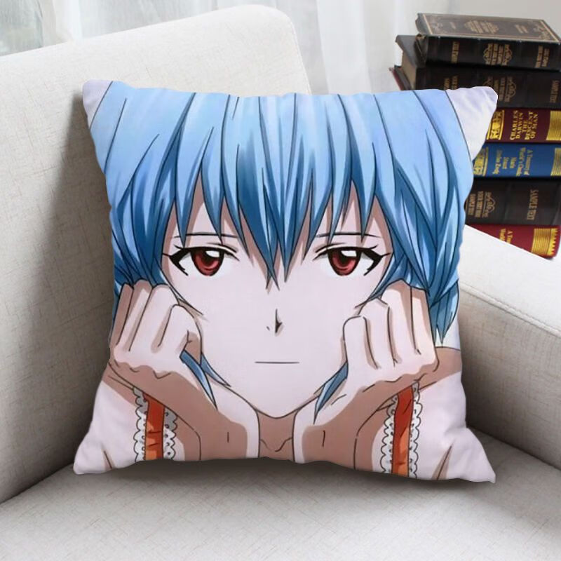 wcz真心为你抱枕 eva新世纪福音战士周边抱枕动漫同款靠垫枕学生礼物